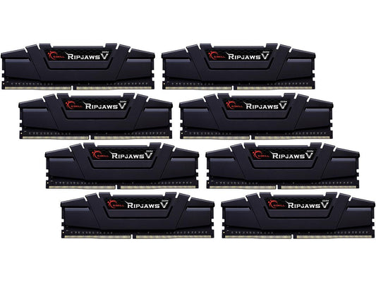G.SKILL Ripjaws V Series 128GB (8 x 16GB) 288-Pin PC RAM DDR4 3600 (PC4 28800) Intel XMP 2.0 Desktop Memory Model F4-3600C14Q2-128GVKA