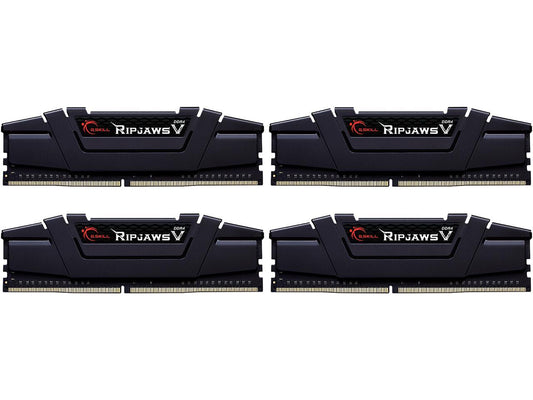 G.SKILL Ripjaws V Series 64GB (4 x 16GB) 288-Pin PC RAM DDR4 3600 (PC4 28800) Intel XMP 2.0 Desktop Memory Model F4-3600C14Q-64GVKA