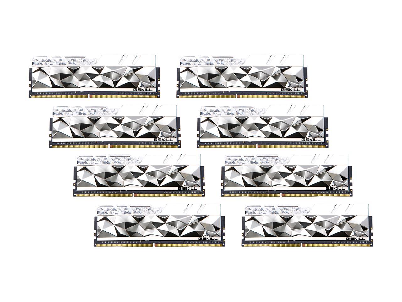 G.SKILL Trident Z Royal Elite Series 64GB (8 x 8GB) 288-Pin PC RAM DDR4 3600 (PC4 28800) Desktop Memory Model F4-3600C14Q2-64GTESA