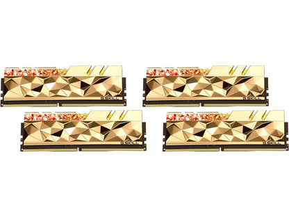 G.SKILL Trident Z Royal Elite Series 32GB (4 x 8GB) DDR4 3600 (PC4 28800) Desktop Memory Model F4-3600C14Q-32GTEGA