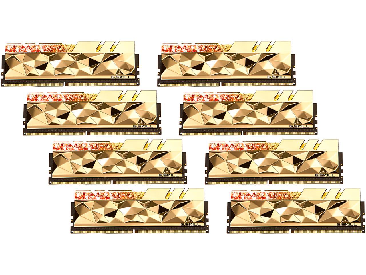 G.SKILL Trident Z Royal Elite Series 128GB (8 x 16GB) 288-Pin PC RAM DDR4 3600 (PC4 28800) Desktop Memory Model F4-3600C14Q2-128GTEGA