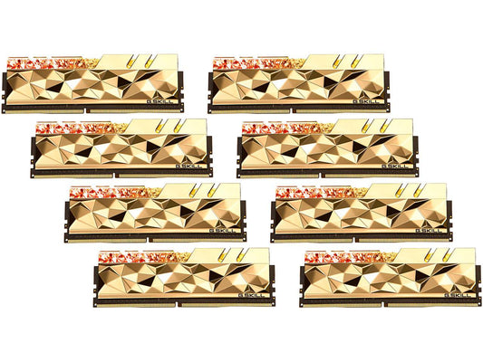 G.SKILL Trident Z Royal Elite Series 128GB (8 x 16GB) 288-Pin PC RAM DDR4 3600 (PC4 28800) Desktop Memory Model F4-3600C14Q2-128GTEGA