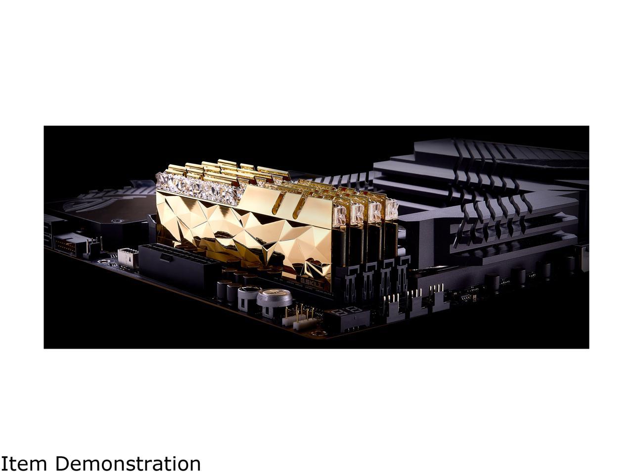 G.SKILL Trident Z Royal Elite Series 64GB (4 x 16GB) 288-Pin PC RAM DDR4 3600 (PC4 28800) Intel XMP 2.0 Desktop Memory Model F4-3600C16Q-64GTEGC