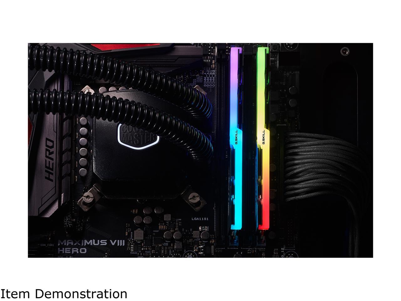 G.SKILL TridentZ RGB Series 32GB (2 x 16GB) 288-Pin PC RAM DDR4 4600 (PC4 36800) Intel XMP 2.0 Desktop Memory Model F4-4600C20D-32GTZR
