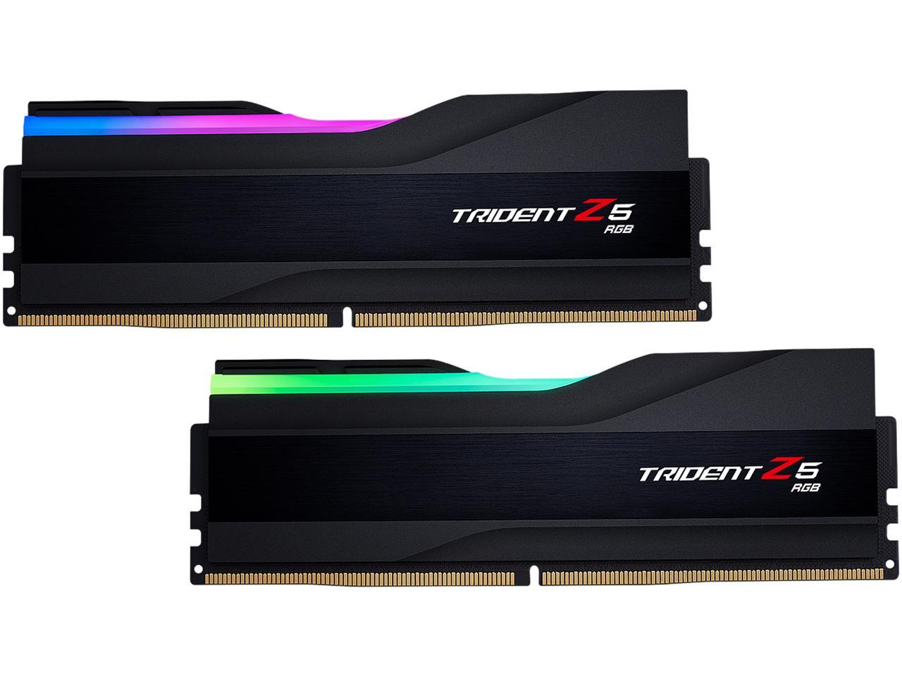 G.SKILL Trident Z5 RGB Series 32GB (2 x 16GB) DDR5 5600 Intel XMP 3.0 Desktop Memory Model F5-5600U4040C16GX2-TZ5RK