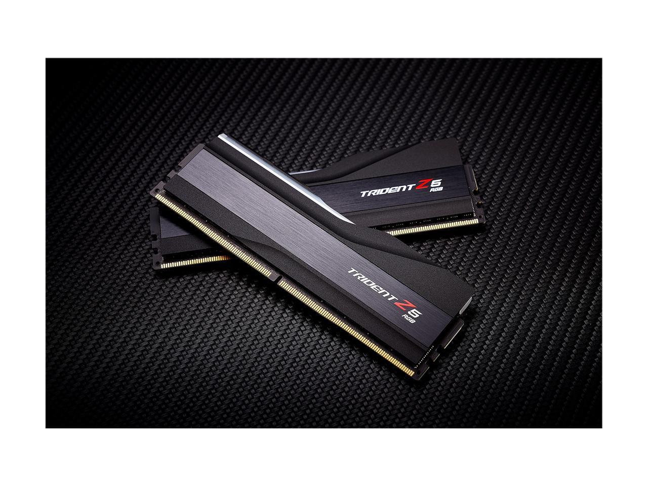 G.SKILL Trident Z5 RGB Series 32GB (2 x 16GB) DDR5 5600 Intel XMP 3.0 Desktop Memory Model F5-5600U4040C16GX2-TZ5RK
