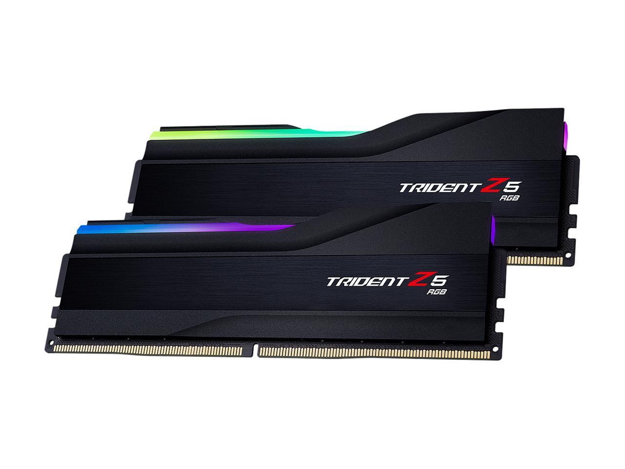 G.SKILL Trident Z5 RGB Series 32GB (2 x 16GB) DDR5 5600 Intel XMP 3.0 Desktop Memory Model F5-5600U4040C16GX2-TZ5RK