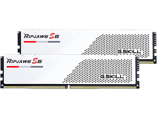 G.SKILL Ripjaws S5 Series 32GB (2 x 16GB) DDR5 5200 Intel XMP 3.0 Desktop Memory Model F5-5200J3636C16GX2-RS5W