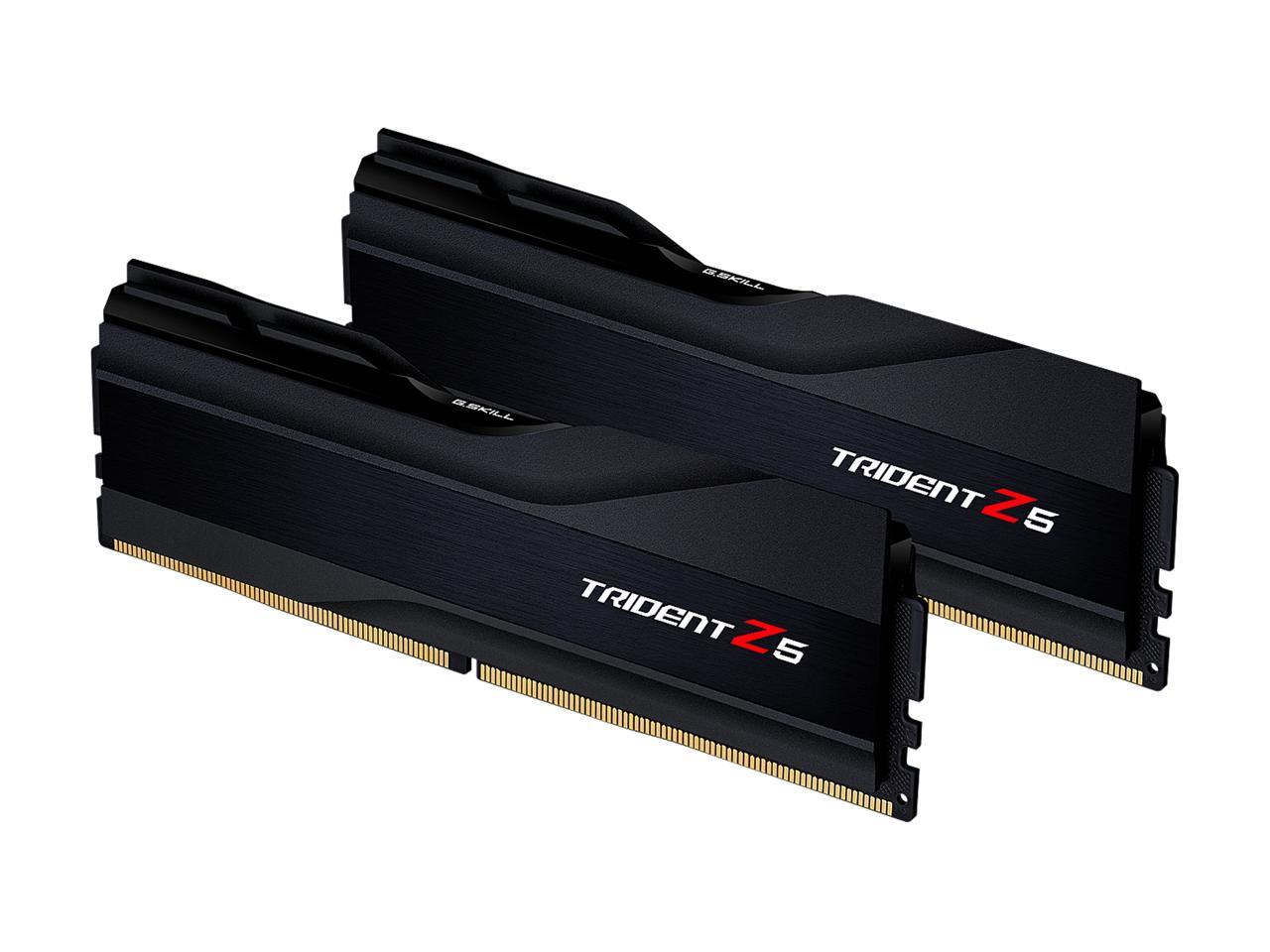 G.SKILL Trident Z5 Series 32GB (2 x 16GB) 288-Pin PC RAM DDR5 6000 Intel XMP 3.0 Desktop Memory Model F5-6000J4040F16GX2-TZ5K