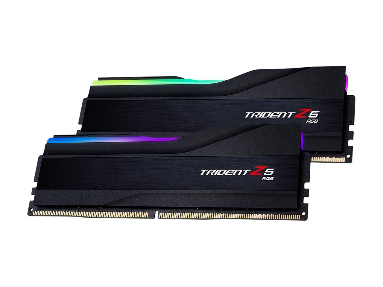G.SKILL Trident Z5 RGB Series 32GB (2 x 16GB) 288-Pin PC RAM DDR5 6000 Intel XMP 3.0 Desktop Memory Model F5-6000J3636F16GX2-TZ5RK