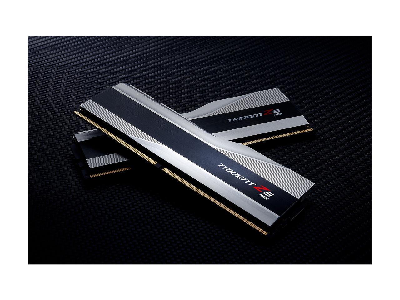 G.SKILL Trident Z5 RGB Series 32GB (2 x 16GB) 288-Pin PC RAM DDR5 6000 Intel XMP 3.0 Desktop Memory Model F5-6000J3636F16GX2-TZ5RS