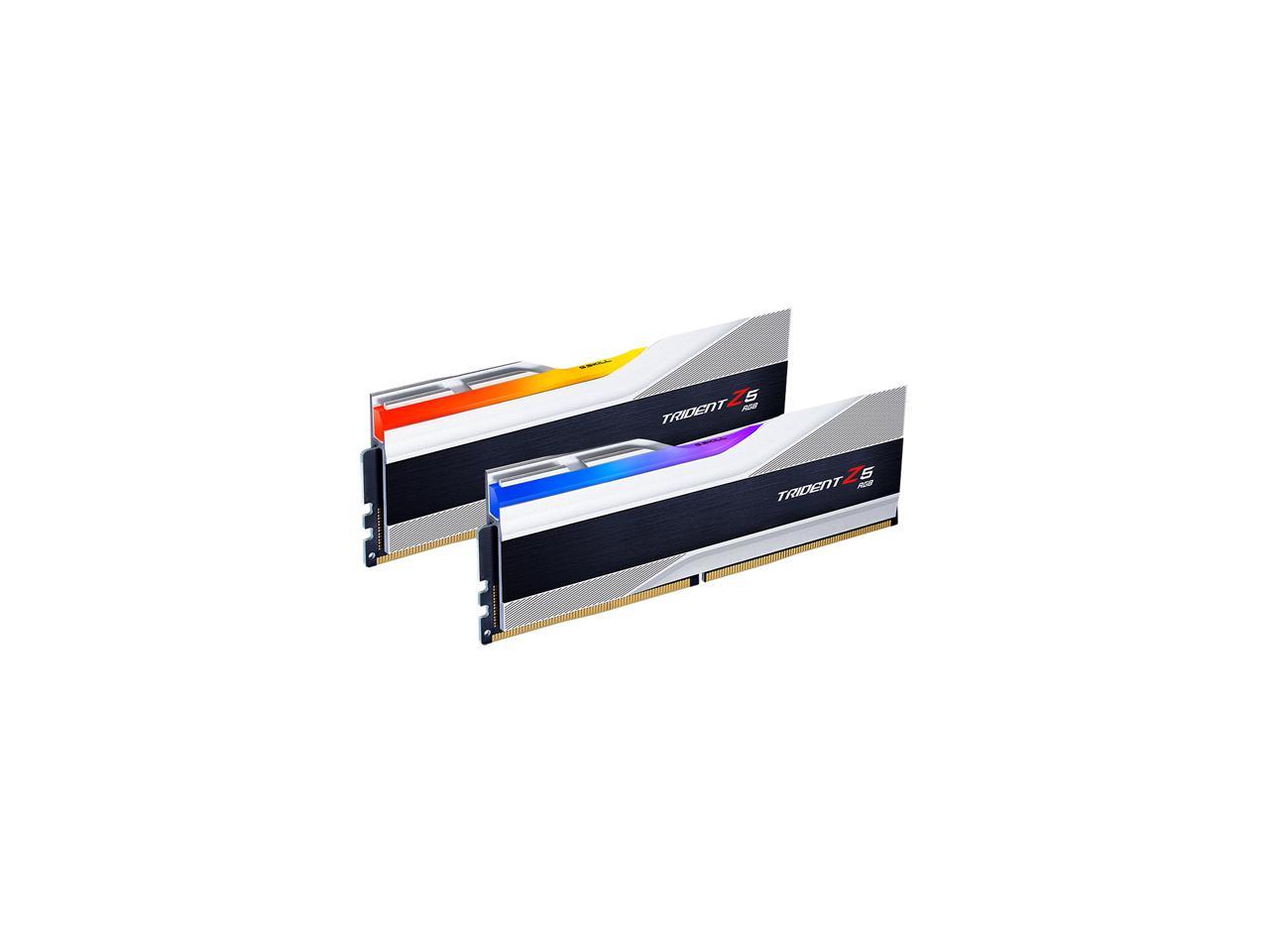 G.SKILL Trident Z5 RGB Series 32GB (2 x 16GB) 288-Pin PC RAM DDR5 6000 Intel XMP 3.0 Desktop Memory Model F5-6000J4040F16GX2-TZ5RS