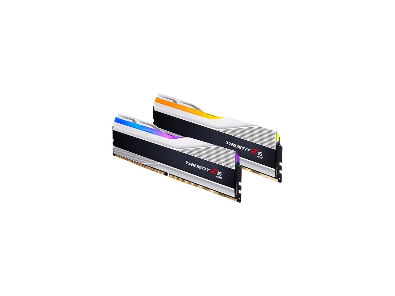 G.SKILL Trident Z5 RGB Series 32GB (2 x 16GB) 288-Pin PC RAM DDR5 6000 Intel XMP 3.0 Desktop Memory Model F5-6000J4040F16GX2-TZ5RS