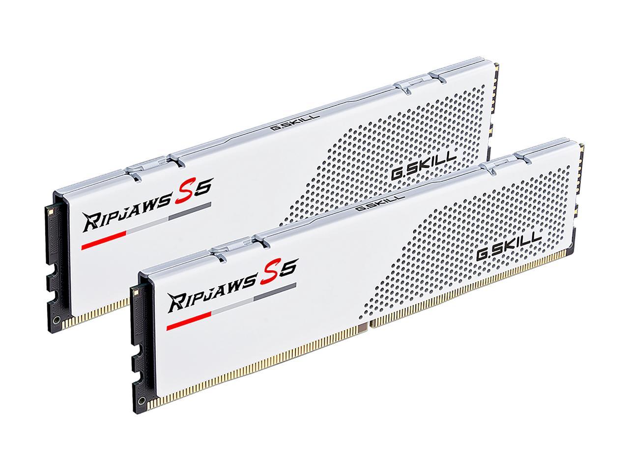 G.SKILL Ripjaws S5 Series 64GB (2 x 32GB) 288-Pin PC RAM DDR5 5600 (PC5 44800) Intel XMP 3.0 Desktop Memory Model F5-5600J3636D32GX2-RS5W