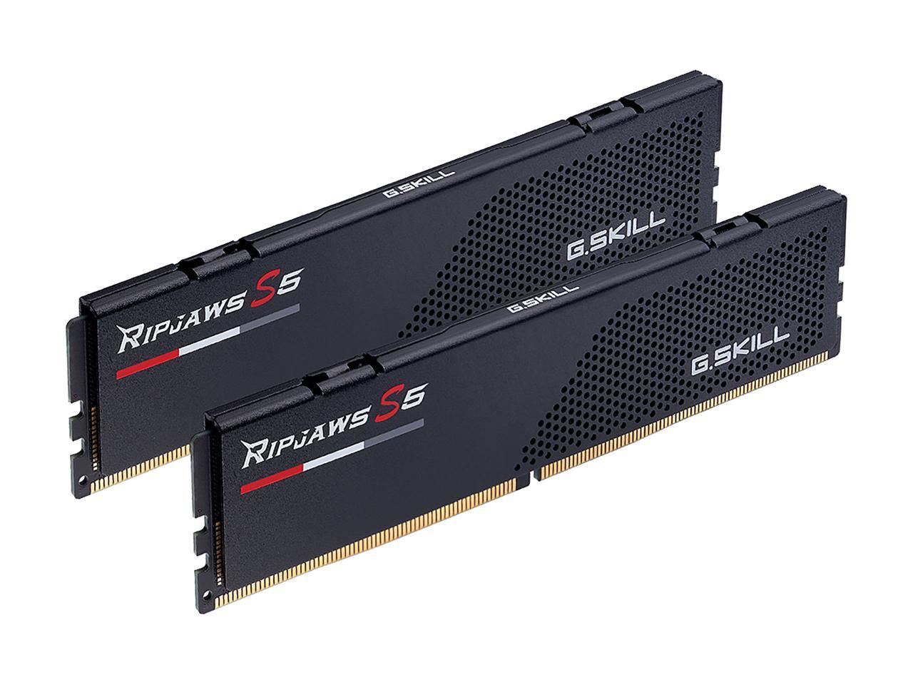 G.SKILL Ripjaws S5 Series 32GB (2 x 16GB) 288-Pin PC RAM DDR5 6000 Intel XMP 3.0 Desktop Memory Model F5-6000J3040F16GX2-RS5K