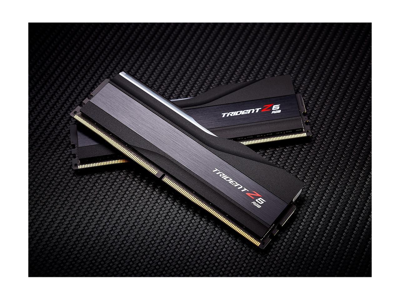 G.SKILL Trident Z5 RGB Series 64GB (2 x 32GB) 288-Pin PC RAM DDR5 5600 Intel XMP 3.0 Desktop Memory Model F5-5600J3036D32GX2-TZ5RK