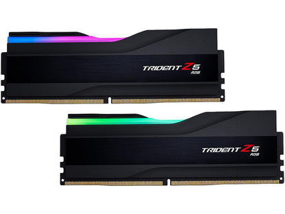 G.SKILL Trident Z5 RGB Series 64GB (2 x 32GB) 288-Pin PC RAM DDR5 6000 Intel XMP 3.0 Desktop Memory Model F5-6000J3040G32GX2-TZ5RK