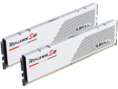 G.SKILL Ripjaws S5 Series 32GB (2 x 16GB) 288-Pin PC RAM DDR5 5200 Intel XMP 3.0 Desktop Memory Model F5-5200J2834F16GX2-RS5W