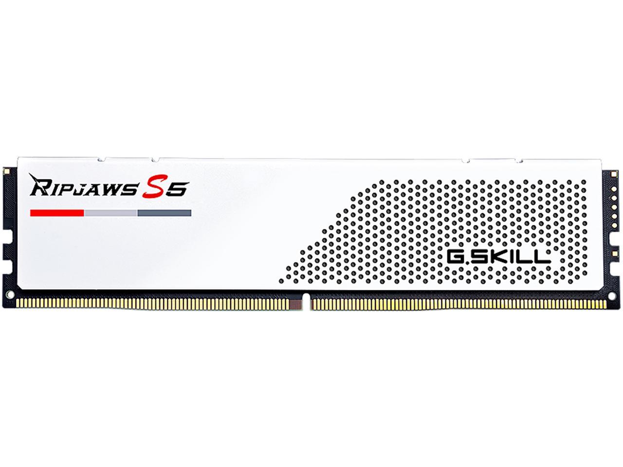 G.SKILL Ripjaws S5 Series 32GB (2 x 16GB) 288-Pin PC RAM DDR5 5200 Intel XMP 3.0 Desktop Memory Model F5-5200J2834F16GX2-RS5W