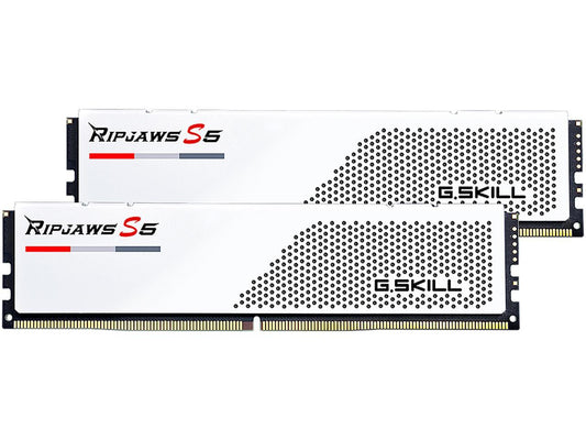 G.SKILL Ripjaws S5 Series 32GB (2 x 16GB) 288-Pin PC RAM DDR5 5200 Intel XMP 3.0 Desktop Memory Model F5-5200J2834F16GX2-RS5W