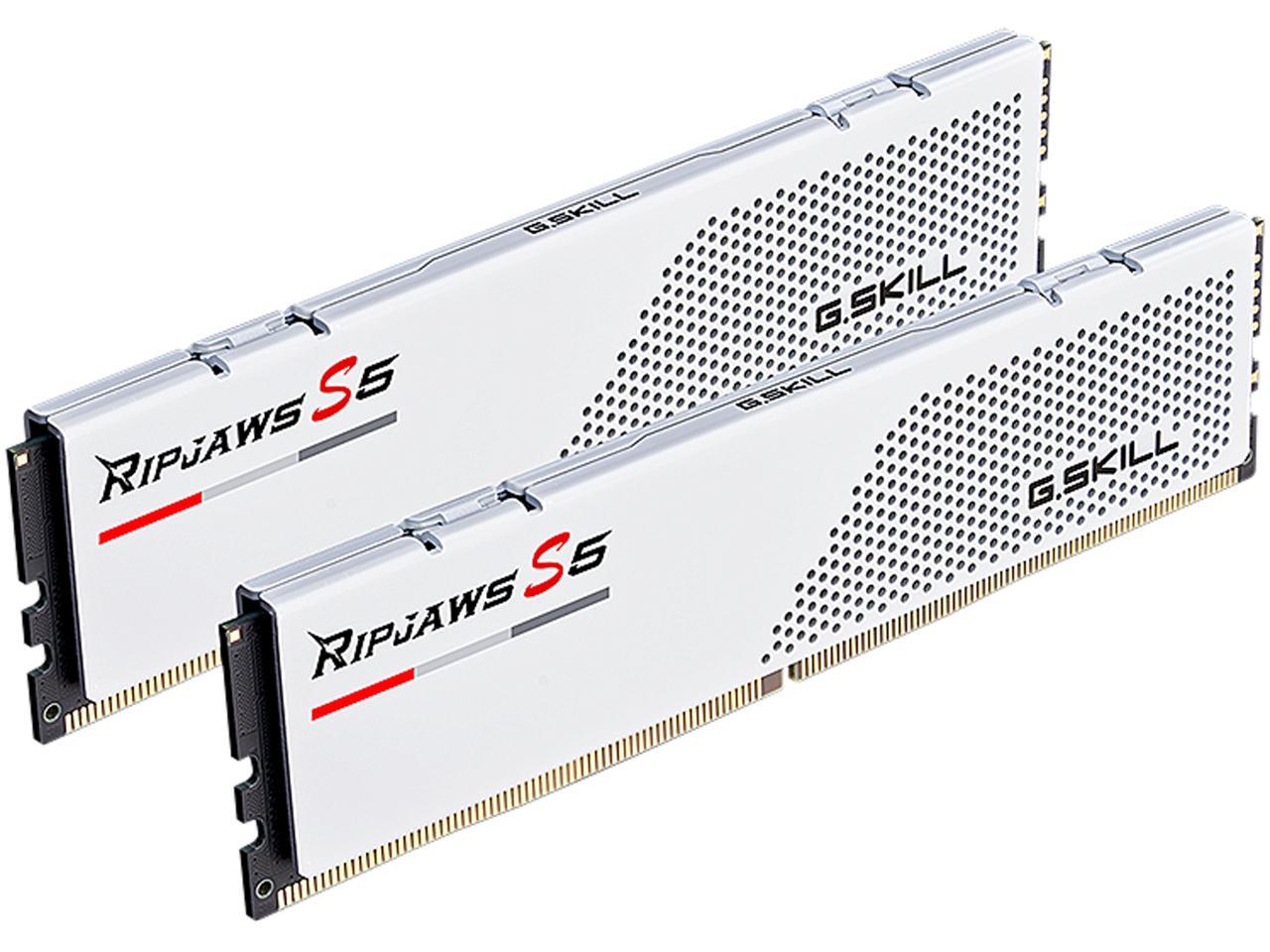 G.SKILL Ripjaws S5 Series 64GB (2 x 32GB) 288-Pin PC RAM DDR5 5600 Intel XMP 3.0 Desktop Memory Model F5-5600J2834F32GX2-RS5W