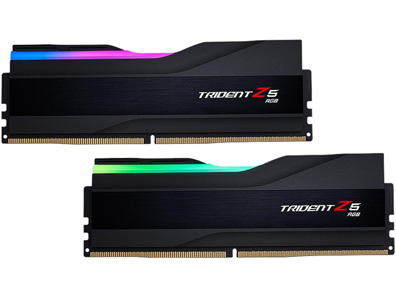 G.SKILL Trident Z5 RGB Series 32GB (2 x 16GB) 288-Pin PC RAM DDR5 5600 Intel XMP 3.0 Desktop Memory Model F5-5600J2834F16GX2-TZ5RK