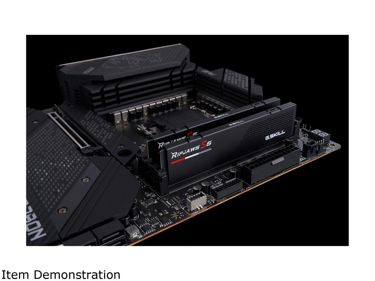 G.SKILL Ripjaws S5 Series 64GB (2 x 32GB) 288-Pin PC RAM DDR5 6000 Intel XMP 3.0 Desktop Memory Model F5-6000J3238G32GX2-RS5K