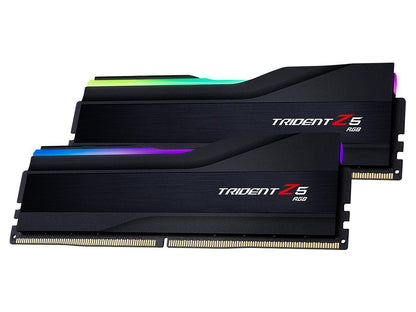 G.SKILL Trident Z5 RGB Series 64GB (2 x 32GB) 288-Pin PC RAM DDR5 6000 Intel XMP 3.0 Desktop Memory Model F5-6000J3238G32GX2-TZ5RK