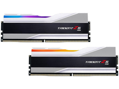 G.SKILL Trident Z5 RGB Series 64GB (2 x 32GB) 288-Pin PC RAM DDR5 6000 Intel XMP 3.0 Desktop Memory Model F5-6000J3238G32GX2-TZ5RS