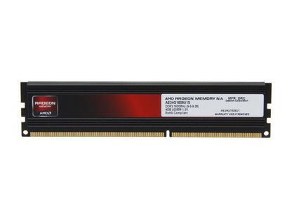 AMD Radeon Entertainment Series 4GB 240-Pin DDR3 SDRAM DDR3 1600 (PC3 12800) Desktop Memory Model AE34G1609U1
