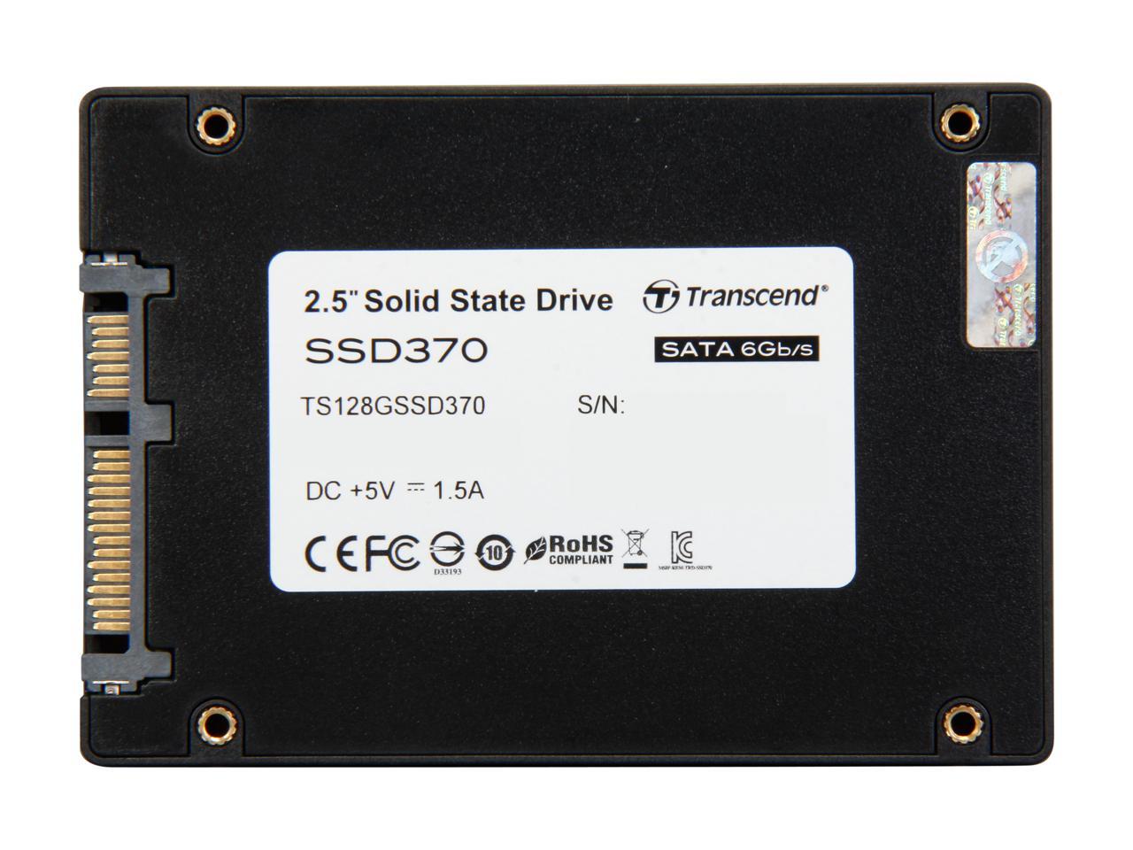 Transcend 2.5" 128GB SATA III MLC Internal Solid State Drive (SSD) TS128GSSD370