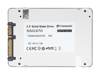 Transcend 2.5" 256GB SATA III MLC Internal Solid State Drive (SSD) TS256GSSD370S