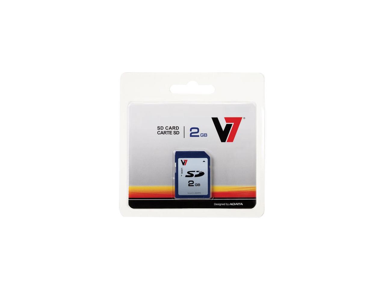 V7 VASD2GR-1N 2 GB Secure Digital (SD) Card - 1 Card