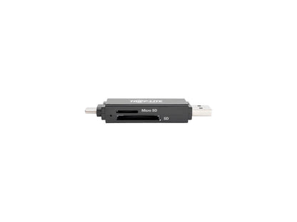 Tripp Lite USB-C Memory Card Reader, 2-in-1 USB-A/USB-C, USB 3.1 Gen 1 (U452-000-SD-A)