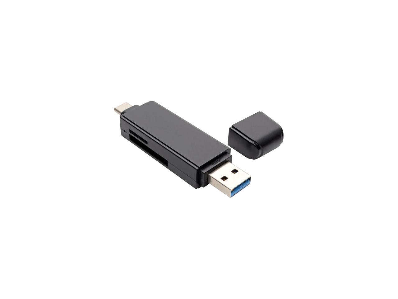 Tripp Lite USB-C Memory Card Reader, 2-in-1 USB-A/USB-C, USB 3.1 Gen 1 (U452-000-SD-A)