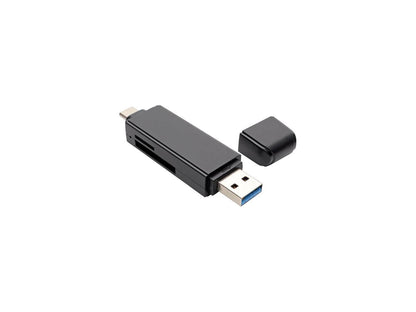 Tripp Lite USB-C Memory Card Reader, 2-in-1 USB-A/USB-C, USB 3.1 Gen 1 (U452-000-SD-A)