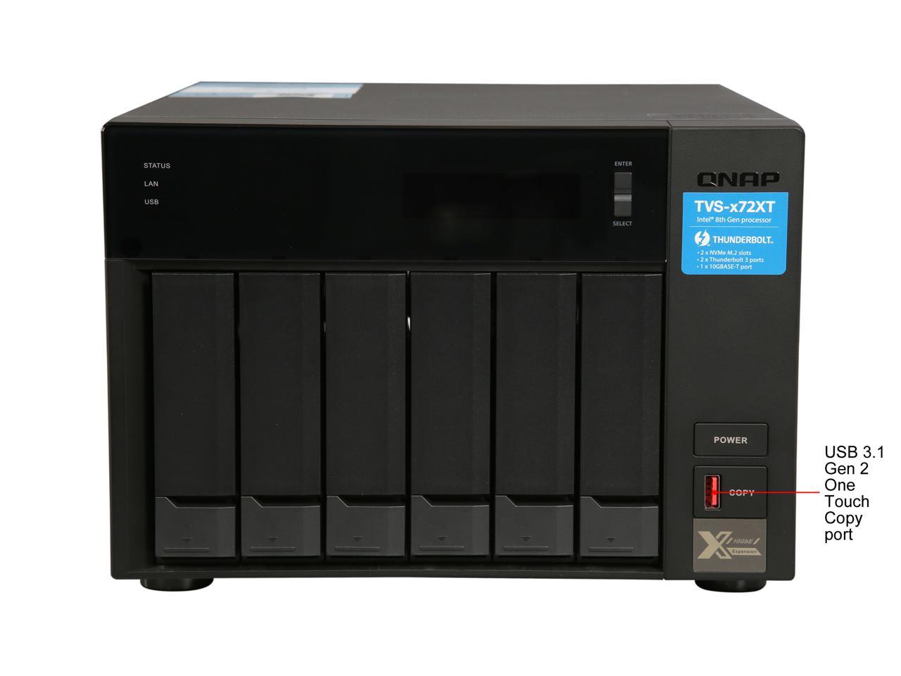 QNAP TVS-672XT-i3-8G-US Network Storage