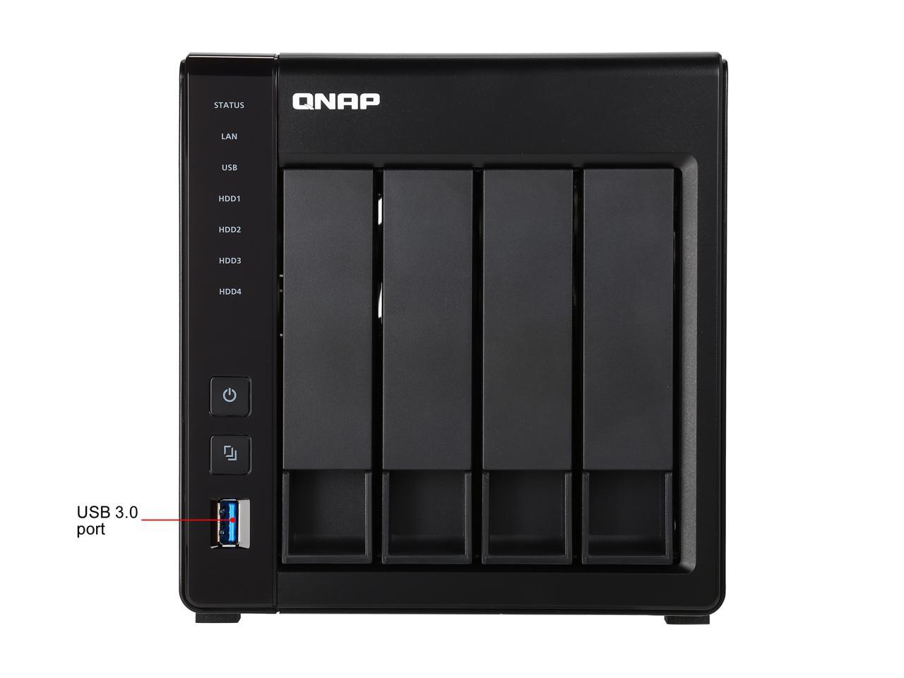QNAP TS-451+ 4-Bay Next Gen Personal Cloud NAS, Intel 2.0GHz Quad-Core CPU with Media Transcoding