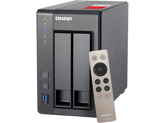 QNAP 2 Bay TS-251+ Next Gen Personal Cloud NAS, Intel 2.0GHz Quad-Core CPU with Media Transcoding