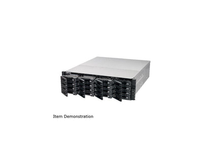 QNAP 16-Bay 10GbE iSCSI NAS, 3U, SATA 6G, 4 x 1GbE, 2 x 10GbE (SFP+), 40GbE-ready, Redundant PSU