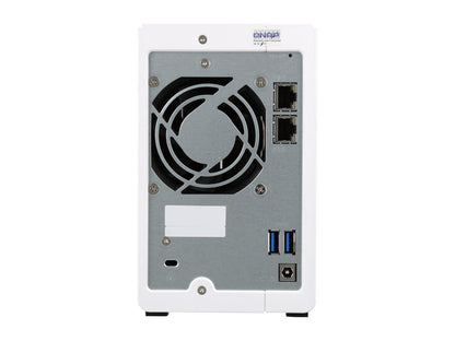 QNAP TS-231P-US 2-bay Personal Cloud NAS with DLNA, Mobile Apps and AirPlay Support. ARM Cortex A15 1.7 GHz Dual Core, 1GB RAM