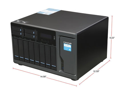 QNAP TVS-1282T3 Ultra-High Speed 12 Bay (8+4) Thunderbolt 3 NAS/iSCSI IP-SAN. Intel 7th Gen Kaby Lake Core Thunderbolt3 Port x 4 and 10Gbase-T x 2