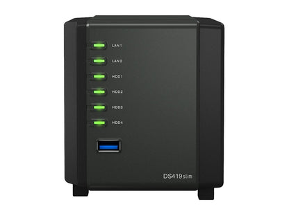 Synology 4 Bay NAS Diskstation DS419slim (Diskless)