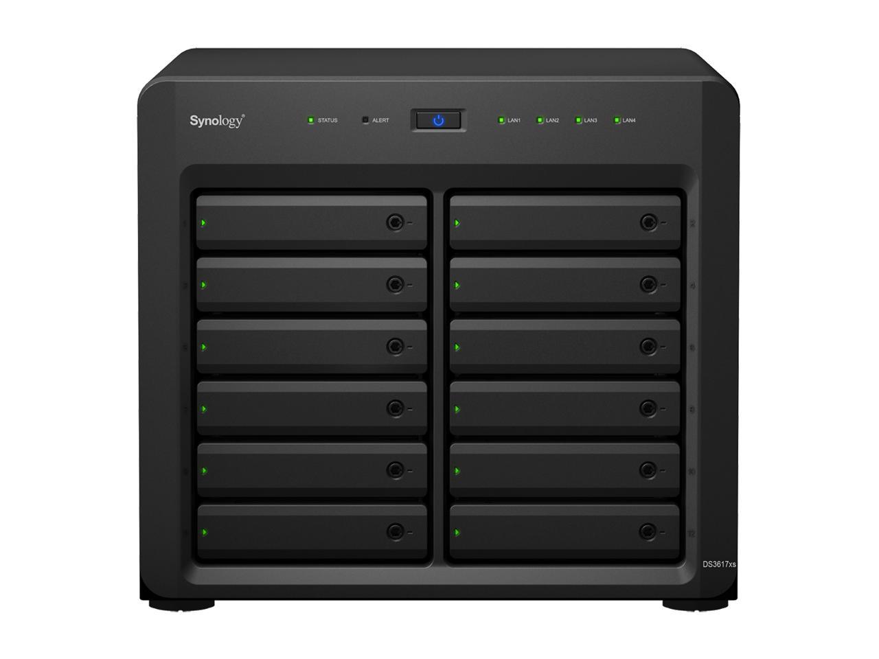 Synology 12 Bay DS3617xs NAS Disk Station, Diskless, 16GB DDR4
