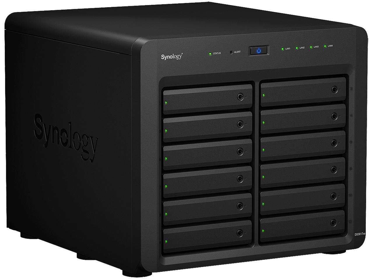 Synology 12 Bay DS3617xs NAS Disk Station, Diskless, 16GB DDR4
