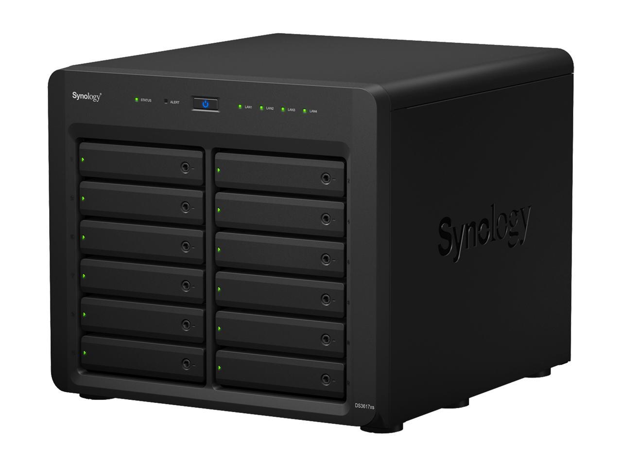 Synology 12 Bay DS3617xs NAS Disk Station, Diskless, 16GB DDR4