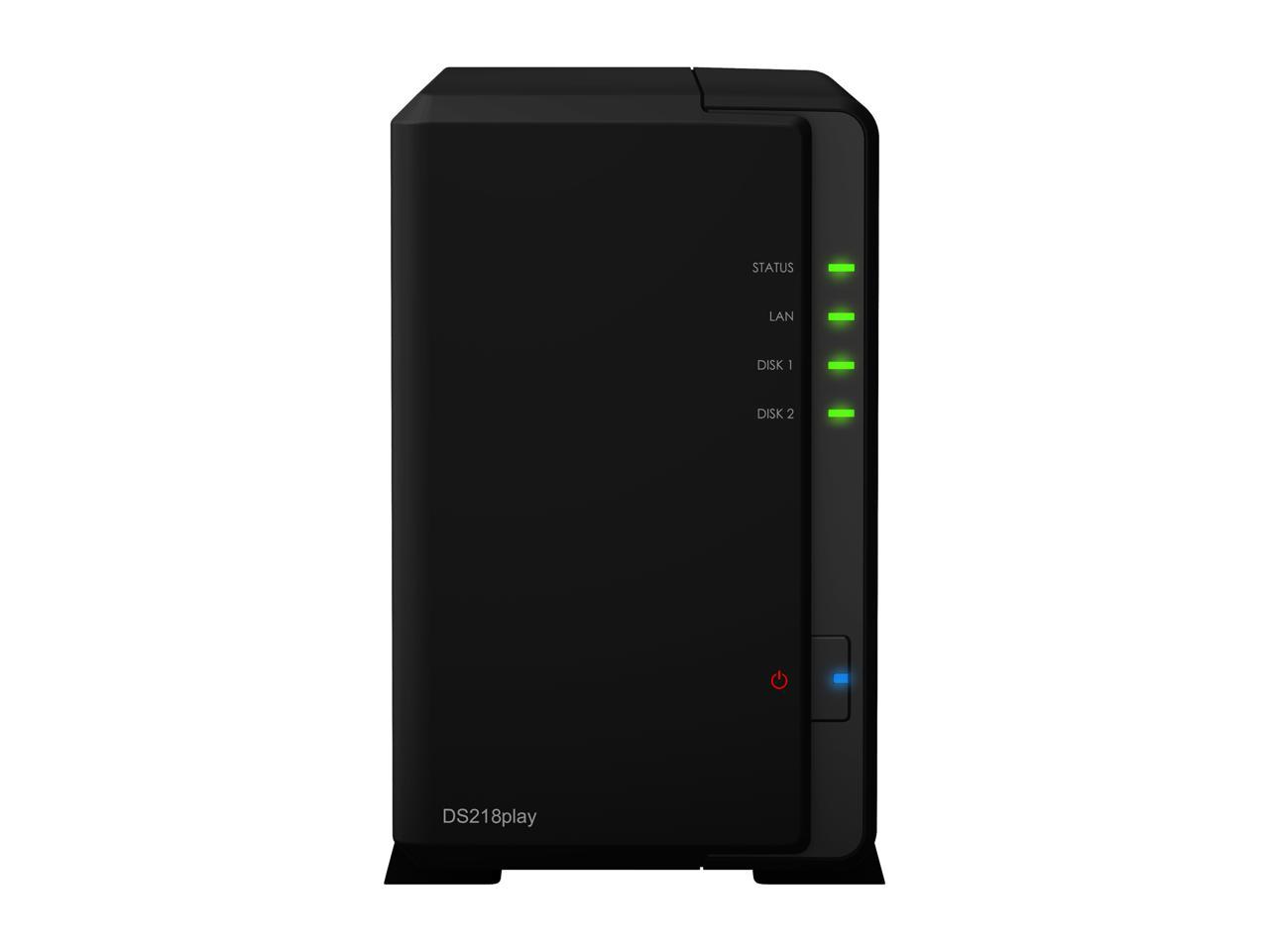 Synology 2 bay NAS Disk Station, DS218play (Diskless)