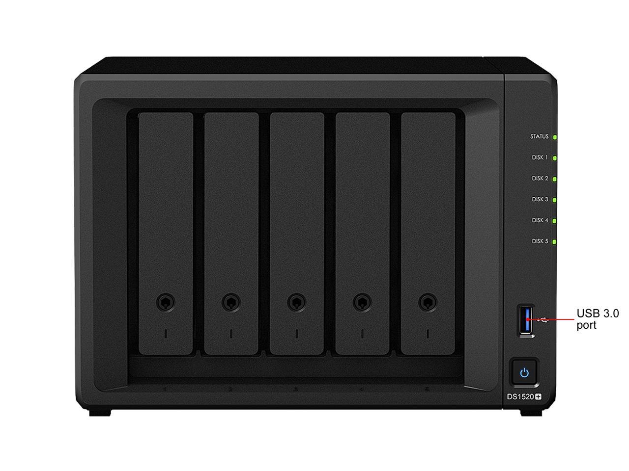 Synology 5-bay NAS DiskStation DS1520+ (Diskless)