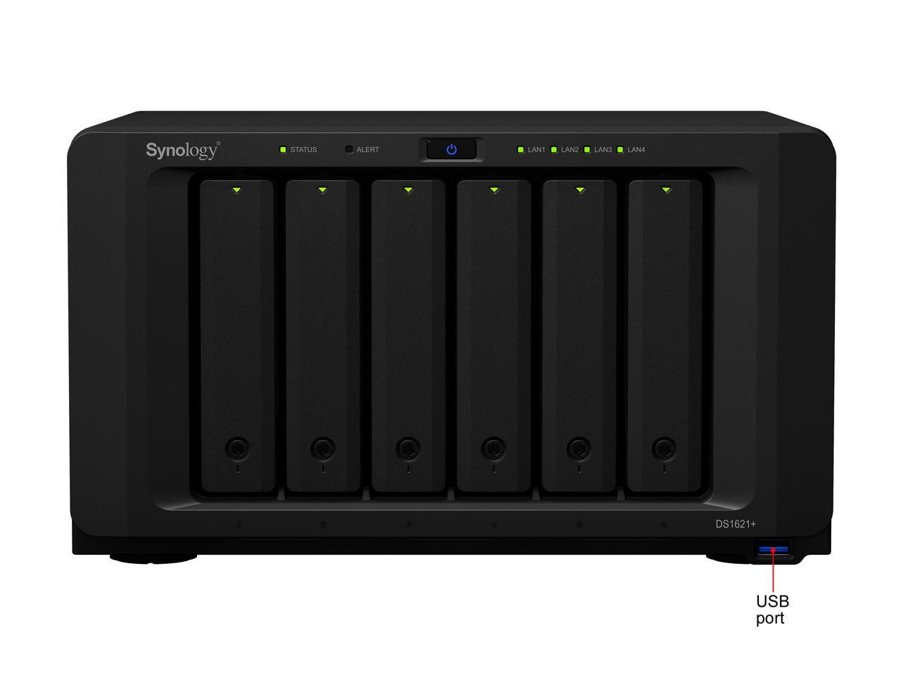 Synology DS1621+ 0TB 6-bay NAS DiskStation (Diskless)
