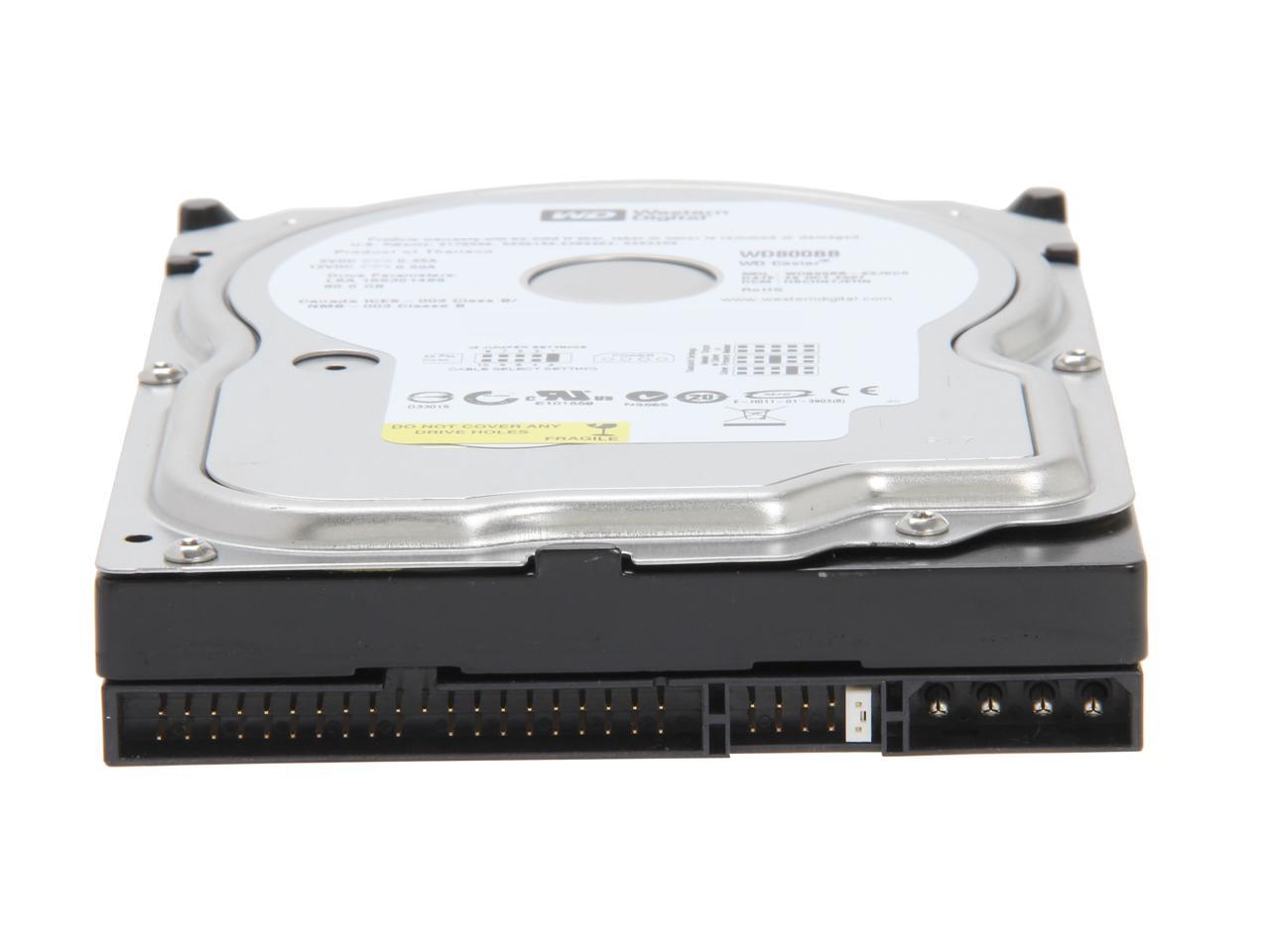 Western Digital Blue WD800BB 80GB 7200 RPM 2MB Cache IDE Ultra ATA100 / ATA-6 3.5" Hard Drive Bare Drive